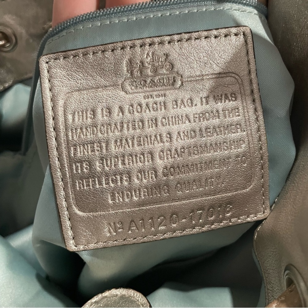 Coach Metallic Gold Hobo Bag - Picture 9 of 10